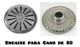 Ralo Dreno Fundo Antiturbilhao Inox Prática Encaixe Cano 50