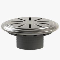 Ralo/Dreno Lateral de Parede Anti Hair Inox/ABS - Inaqua Ralo/Dreno Lateral de Parede Anti Hair Inox/ABS - Inaqua
