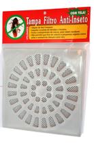Ralo E Grelha Anti Inseto Com Tela 15cm DRose Banheiro Jardins Quad Branco,cabelo, Ralos, Dengue