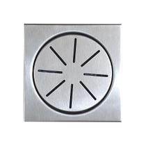 Ralo Elegance Plus Decor Inox Escovado 17,5 x 17,5 cm Ralo Elegance Plus Decor Inox Escovado 17,5 x 17,5 cm