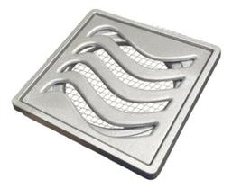 Ralo Elite 10x10cm Grelha Alumínio (3pç) Com Aro E Tela Ralo Elite 10x10cm Grelha Alumínio (3pç) Com Aro E Tela