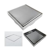 Ralo Exclusivo 15x15 Em Inox 2em1 C/coletor Br Para Quintal