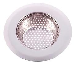 Ralo Grande Para Pia Cozinha Com Borda Em Inox 11.5cm Fino Acabamento Não Entope