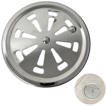 Ralo Grelha 10cm Redondo Tampa Ralo Sistema Abre e Fecha Com Fecho Aço Inox 201 Para Banheiro Veda Cheiro Antiodor Luxo