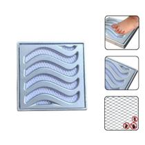 Ralo grelha 15x15 anti inseto com aro de fixação