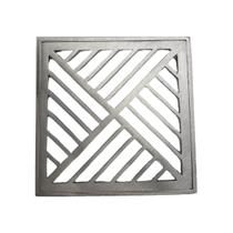 Ralo Grelha 25x25 Em Alumínio Com Aro De Fixação