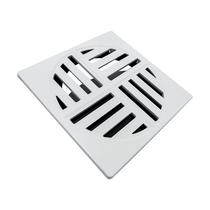 Ralo Grelha Anti-inseto Automático Inteligente Quadrado 15x15cm Banheiro Lavatório Branco ABS