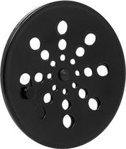 Ralo Grelha Black Preto 15x15 Redondo Com Caixilho Fecho Sistema Abre E Fecha Para Banheiro - Um Novo Conceito.