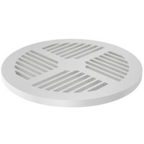 Ralo Grelha Chuveiro Branco 15cm 150mm Plástico Reforçado