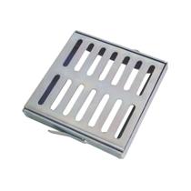 Ralo Grelha com Caixilho Aço Galvanizado 2mm 15x15cm para Banheiro e Área Externa Prata Metasal Ralo Grelha com Caixilho Aço Galvanizado 2mm 15x15cm para Banheiro e Área Externa Prata Metasal