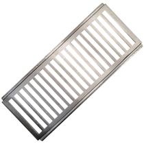 ralo grelha de aluminio com porta grelha 20 x 50 cm