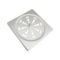 RALO GRELHA INOX 10x10 CM QUADRADO BANHEIRO QUINTAL FLVX HIDRO