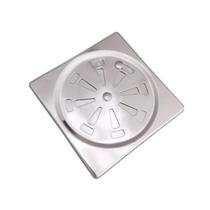 Ralo grelha inox 15x15 abre e fecha banheiro quadradro