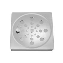 Ralo Grelha Inox Para Banheiro Quadrado 10x10 Com Fecho