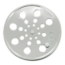 Ralo Grelha Inox Para Banheiro Redondo 15X15 Com Fecho