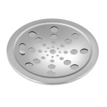 Ralo Grelha Inox Para Banheiro Redondo 15x15 Com Fecho
