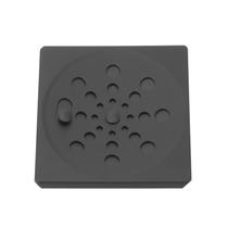 Ralo Grelha Inox Preto Black Banheiro Quadrado 10x10 C Fecho