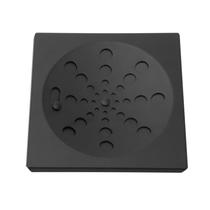 Ralo Grelha Inox Preto Black Banheiro Quadrado 15x15 C Fecho