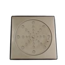 Ralo Grelha Inox Quadrada 100 mm Com Fecho Com Aro Inox 0,6 mm