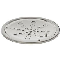 Ralo Grelha Inox Redonda 10cm Polida Com Caixilho Com Fecho - ESTILMAX Ralo Grelha Inox Redonda 10cm Polida Com Caixilho Com Fecho - ESTILMAX