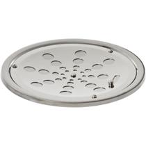 Ralo Grelha Inox Redonda 15cm Polida Com Caixilho Com Fecho - ESTILMAX