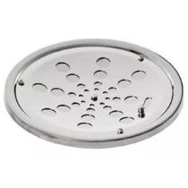 Ralo Grelha Inox + Suporte Caixilho 10x10 Cm Redondo Ralo Grelha Inox + Suporte Caixilho 10x10 Cm Redondo