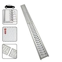 Ralo Grelha Linear 10x100 Elite Anti Insetos Em Alumínio Com Aro De Fixação Caixilho(2 Peças De 10x50cm)