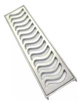 Ralo Grelha Linear 20x50cm Com Tela E Aro De Fixação