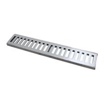 Ralo Grelha Linear com Caixilho em Alumínio Polido 8x50cm