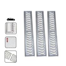 Ralo Grelha Linear Elite 10x150cm Em Alumínio Anti Inseto Com Aro De Fixação (03 Peças 10x50cm)