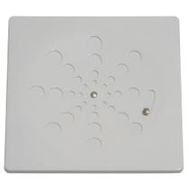 Ralo Grelha Quadrada 10cm Branca Sem Caixilho Com Fecho - ESTILMAX