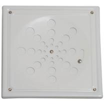 Ralo Grelha Quadrada 15cm Branca Com Caixilho Com Fecho - ESTILMAX