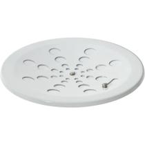 Ralo Grelha Redonda Branca 15cm Sem Caixilho - ESTILMAX Ralo Grelha Redonda Branca 15cm Sem Caixilho - ESTILMAX