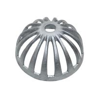 Ralo Hemisférico 150mm Alumínio para Calhas Anti Detritos