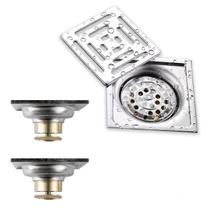 Ralo Inox 10X10 Anti Odor Kit 2 Uni Varanda Banheiro Lavabo Anti Retorno Insetos Alta Vazao Removivel Ralo Inox 10X10 Anti Odor Kit 2 Uni Varanda Banheiro Lavabo Anti Retorno Insetos Alta Vazao Removivel
