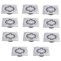 Ralo Inox 10x10 Kit 11 Uni Banheiro Varanda Lavabo Higienico Seguro Resistente Ralo Inox 10x10 Kit 11 Uni Banheiro Varanda Lavabo Higienico Seguro Resistente