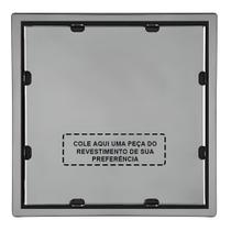 Ralo Inox 10x10cm Quattro Oculto Quadrado - Mozaik