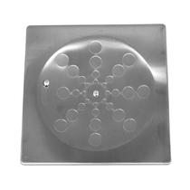 Ralo inox 15x15cm quad. s/cx 0,4mm polid egasplast