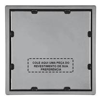 Ralo Inox 15x15cm Quattro Oculto Quadrado - Mozaik