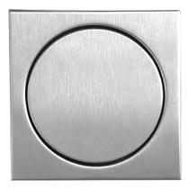 Ralo Inox 17,5x17,5 Elegance Escovado Aço 304 - Mozaik