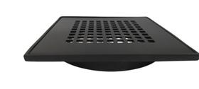 RALO INOX 304 2mm E BASE ALUMINIO SQUARE PRETO 15X15