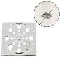 Ralo Inox Grelha Quadrada Rotativa Abre Fecha 10 Cm