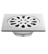 Ralo Inox Grelha Quadrado 10x10cm 2MM Espessura Drenagem Para Banheiro Aço SUS201