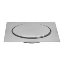 Ralo Inox Para Piso Click Cromado 10x10 Cm