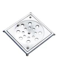 Ralo Inox Quadrado Com Castilho 15 X 15 Cm - Jr Metais