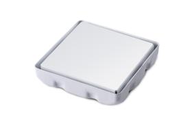 Ralo Inox Square Tampa Oculta Invisivel 10x10 Branco - Metal