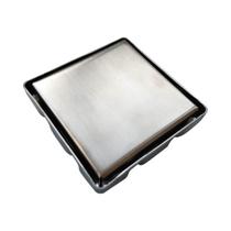 Ralo inox square tampa oculta invisivel 10x10 nao é pvc