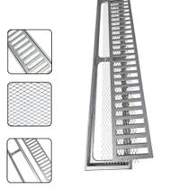Ralo Inteiriça 10x100 em Alum com Tela e Aro p/Area de Lazer