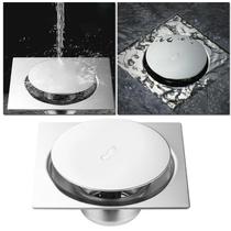 Ralo Inteligente 10x10 Aço Inox Para Banheiro Sistema Click