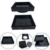 Ralo Inteligente 15x15 Oculto Piso/ Porcelanato Cor Preto